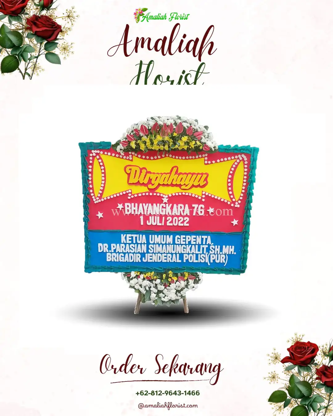 Papan Bunga HUT Ulang Tahun Entikong